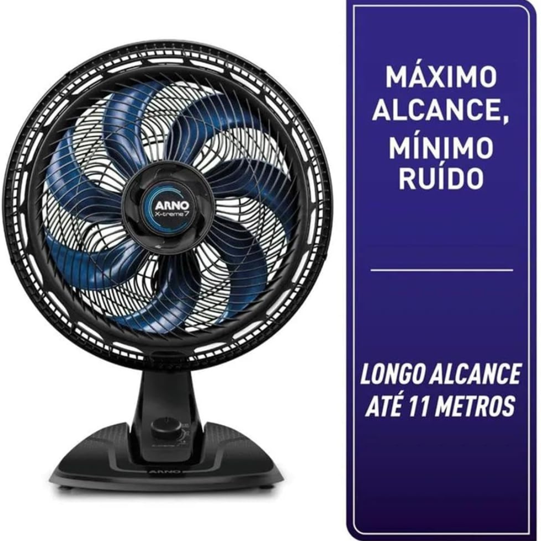 Kit Casa Fresca - 2 Ventiladores de Mesa + 1 Aromatizador Automático De Brinde