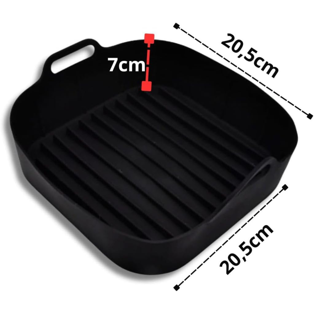 Super Kit Culinário Moderno - Air Fryer Philco + Utensílios de silicone + Forma de Silicone + Livro de Receitas