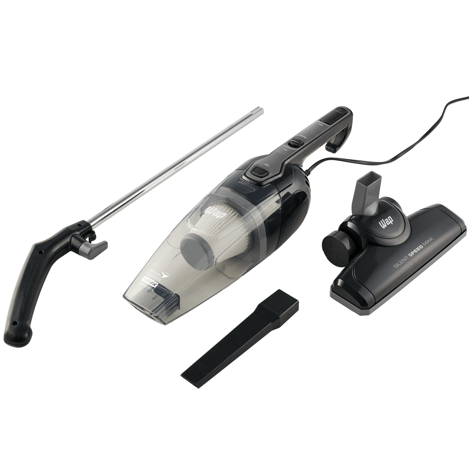 Pacote Limpeza Eficiente - Aspirador de Pó Vertical + Aspirador de Pó Portátil + Limpador Multiuso