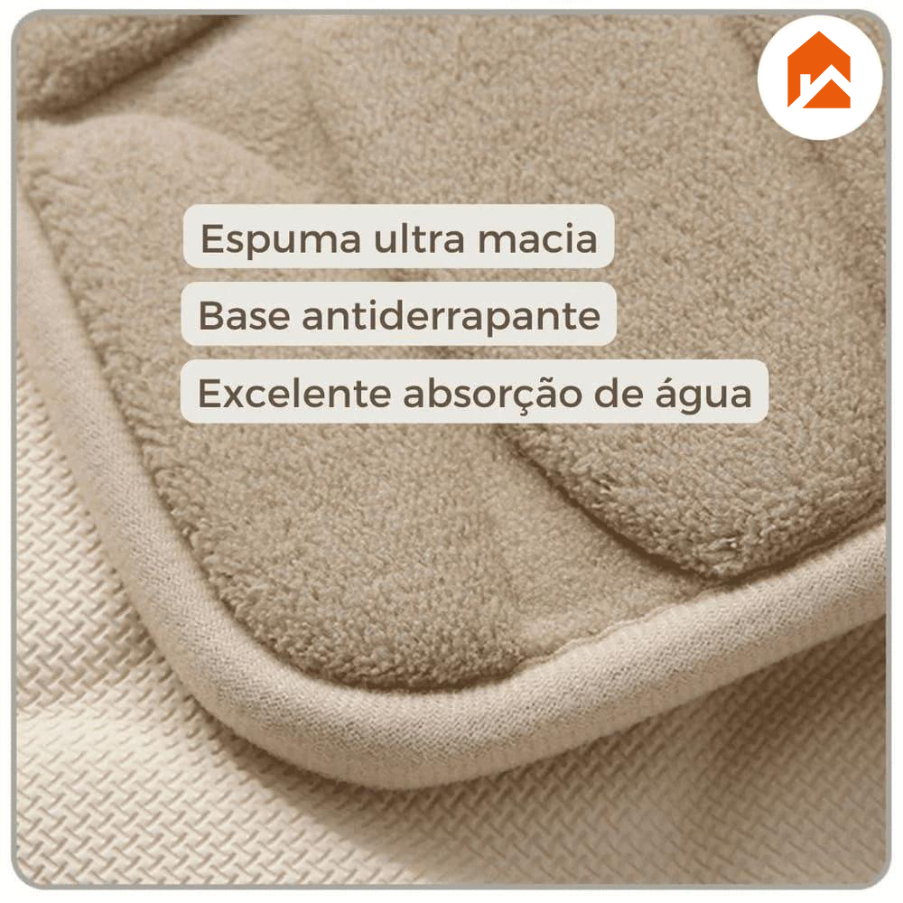 COMPRE 1 LEVE 2 - Tapete para Banheiro Antiderrapante + Brinde Exclusivo