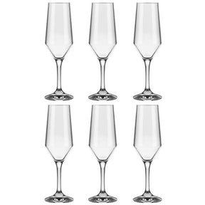 Jogo 6 Taças Champanhe Espumante 186ml SM Buffet Nadir Figue