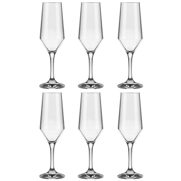 Jogo 6 Taças Champanhe Espumante 186ml SM Buffet Nadir Figue