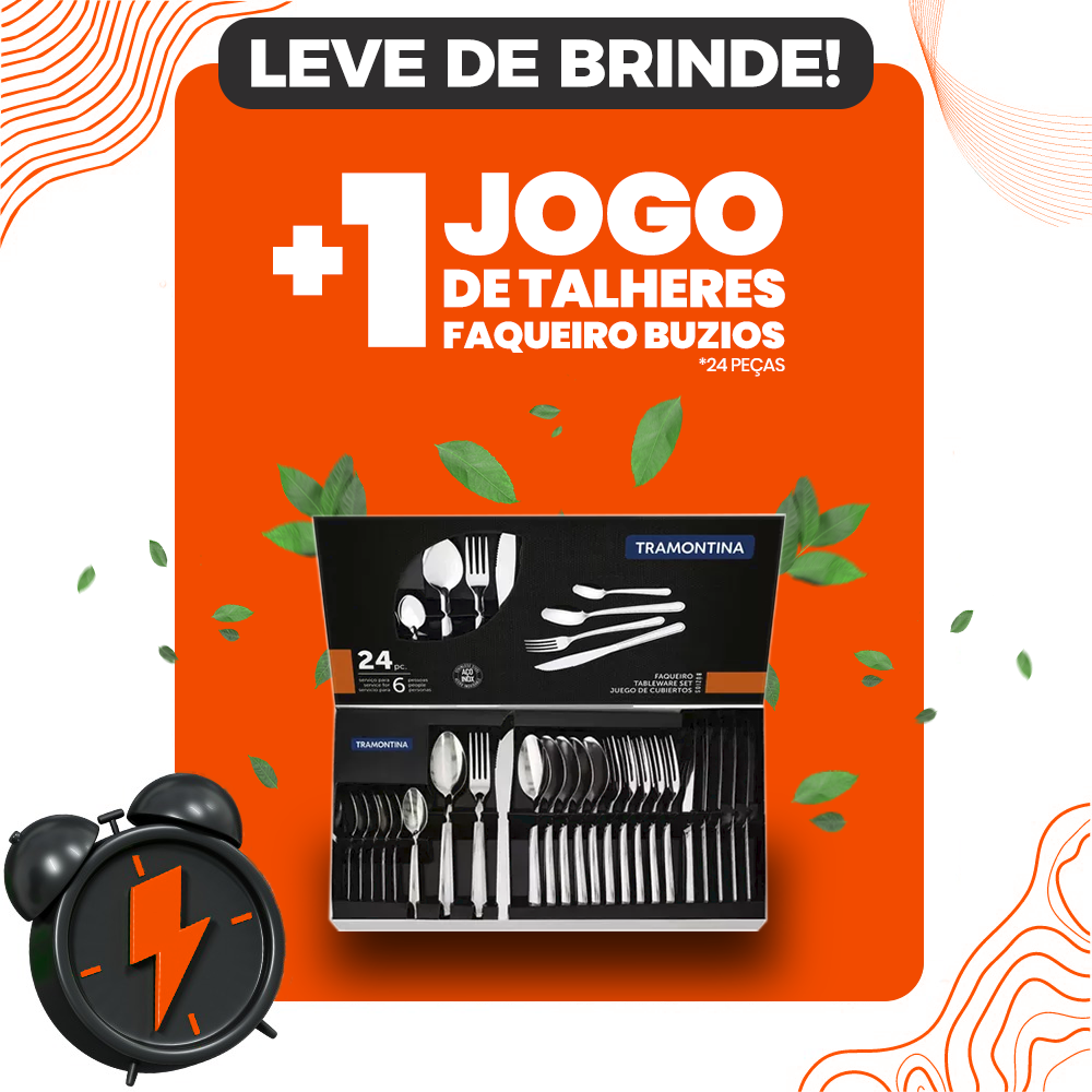 Faqueiro Búzios Tramontina 24 Peças - Portátil e Elegante (LEVE 2 E ECONOMIZE)